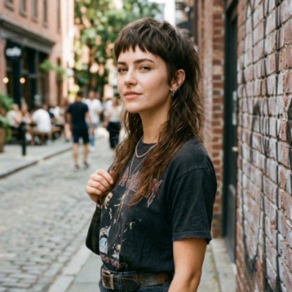 Short Fringe Mullet
