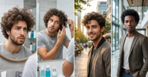 capelli crespi uomo