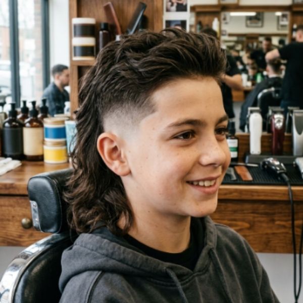 Boys Mullet Fade
