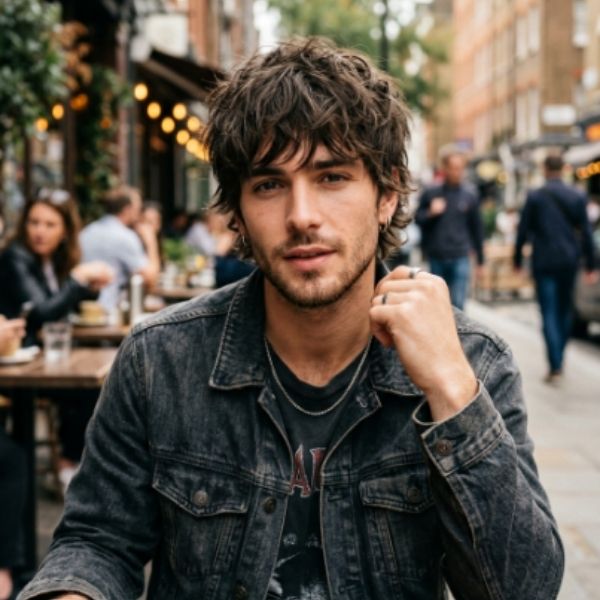 Messy Short Wolf Cut Men