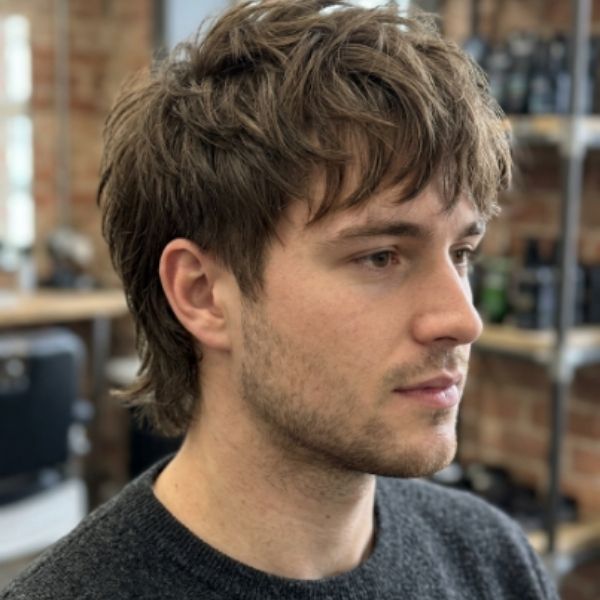 Short Wolf Cut Men Hairstyle Basics
