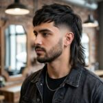 Straight Hair Mullet Guide 2026: Styles, Fade, and Easy Care The mullet is no longer a throwback joke. It's one of the most requested cuts in barbershops right now, and straight hair happens to be one of the best textures for pulling it off. Because straight strands lie flat and catch the light evenly, every layer, every fade line, and every length change shows up clearly, which is exactly what gives this haircut its sharp, graphic edge. This guide covers everything you need before your next salon visit: what a straight hair mullet actually is, the most popular variations for 2026, how to style it at home, which products actually work on flat, straight strands, and how to explain the cut to your barber so you don't leave the chair disappointed. We'll also cover maintenance, face shape pairing, and how this cut compares to its close cousin, the wolf cut. What Is a Straight Hair Mullet? A straight hair mullet is a haircut with short layers on the top and sides and noticeably longer hair left at the back, cut on naturally straight (not wavy or curly) hair. The short-to-long contrast that defines every mullet becomes more visible on straight hair because there's no natural wave or curl pattern to soften the transition. On straight strands, the cut tends to read as sleeker and more structured than the same mullet would look on textured hair. The front and sides stay clean and controlled, while the back grows out into a defined tail-like section. Because straight hair doesn't have built-in volume or movement, the shape of this haircut depends almost entirely on precise layering and a barber who knows how to work with flat, heavy hair. Why Straight Hair Is Perfect for a Mullet Straight hair might seem like an unlikely match for a haircut known for its rebellious, shaggy reputation, but it actually has a few real advantages: Clean, visible lines. Straight strands show off sharp fades, precise partings, and crisp length drops better than wavy or curly hair. Easier upkeep. There's less frizz to manage, which means fewer products and less daily styling time compared to curly mullets. Versatile finish. You can style a straight mullet sleek and polished for a more editorial look, or add texture spray for a rougher, lived-in finish. Better fade visibility. If you're pairing the mullet with a fade or taper, straight hair makes the gradient between skin and hair look cleaner. The tradeoff is that straight hair has less natural volume, so choppy layering, texturizing, or a partial perm on top is often recommended to stop the crown from looking flat. Straight Hair Mullet Variations There isn't just one straight hair mullet. Barbers have built dozens of variations around length, fade style, and finish. Here are the most requested versions going into 2026. Classic Straight Hair Mullet The classic version keeps things close to the cut's original roots: short, tidy sides and top with a blunt, uncut back section left to grow long. It skips heavy texturizing in favor of a straightforward length contrast, which makes it a lower-maintenance option if you want the mullet silhouette without a lot of styling effort. Modern Straight Hair Mullet The modern mullet softens the retro shape with more blending between the front, sides, and back. Instead of one abrupt length drop, a modern cut uses graduated layers so the transition feels less jarring. This version usually pairs a textured top with a tapered fade and a moderately long back, making it the most wearable option for everyday settings, including most workplaces. Straight Hair Mullet with Taper Fade A taper fade gradually shortens the hair around the sides and back of the head without exposing much skin. On straight hair, a taper fade creates a smooth frame around the face while keeping the back length dramatic. It's a good middle-ground choice if you want definition without the boldness of a skin fade. Low Taper Straight Hair Mullet The low taper keeps the fade close to the hairline, just above the ears and neckline, leaving more length and coverage on the sides overall. This is one of the more subtle mullet fades, suited to anyone who wants the haircut to look intentional and tidy from the front, with the mullet's signature length only becoming obvious from the back. Straight Hair Mullet Fade This term generally covers any straight hair mullet paired with a fade on the sides, whether that's low, mid, high, or skin level. A fade sharpens the overall shape and gives the cut a more polished, barbershop-fresh finish. Skin fades in particular create maximum contrast with the long back section, which is why this pairing has become one of the most searched mullet styles. Short Straight Hair Mullet A short mullet keeps the back length modest, usually just past the nape of the neck, rather than growing it down to the shoulders. It's a good entry point if you're trying the haircut for the first time or if your workplace has a more conservative dress code, since the length contrast is present but far less dramatic. Long Straight Hair Mullet For those who want the full statement look, the long version lets the back grow well past the shoulders while keeping the front and sides short. On straight hair, the long back tends to hang flat and sleek rather than curling under, giving it a more dramatic, almost editorial drop. Layered Straight Hair Mullet Layering is added throughout the top, crown, and back to break up the heaviness that straight hair can carry. This version adds movement and prevents the classic "helmet" look that can happen when straight hair is cut with too few layers. It's one of the more flattering options for fine or thin straight hair specifically. Straight Hair Mullet with Fringe or Bangs Adding a fringe brings the mullet's short section forward, framing the forehead and eyes. On straight hair, a fringe lies flat and defined, which works well for round or long face shapes since it visually shortens the face. Curtain-style fringes are especially popular paired with this cut in 2026. Straight Hair Shag Mullet The shag mullet combines heavy, feathered layering throughout the entire head with the mullet's short-to-long structure. It's less about clean lines and more about texture and movement, so it usually requires a texturizing spray or light perm to keep straight hair from falling too flat despite all the layering. How to Style a Straight Hair Mullet Straight hair needs a little help to avoid looking flat, especially at the crown. Follow this routine for a mullet that holds shape all day: Start on towel-dried hair. Apply a lightweight volumizing mousse or heat protectant from roots to ends while hair is still damp. Blow-dry with a round brush. Lift the roots at the crown and front as you dry to build in volume before the hair sets flat. Add texture with a flat iron or wand. Bend the ends of the back section slightly outward or inward to keep the long hair from looking stiff. Work in a texturizing spray. Focus on the crown and top layers to break up the smoothness that straight hair naturally has. Define the front and fringe. Use a small amount of wax or clay to shape the shorter front pieces, whether you're pushing them up, forward, or off to the side. Set with a flexible-hold hairspray. A light mist keeps the shape without making straight hair look stiff or crunchy. For a more relaxed, second-day look, skip the flat iron and rely on dry texture spray and your fingers to rework the shape. Best Products for a Straight Hair Mullet Because straight hair lacks natural grip, product choice matters more here than it does on wavy or curly hair. A few categories worth keeping in your routine: Volumizing mousse: Applied at the roots before blow-drying to fight flatness at the crown. Texturizing or sea salt spray: Adds grip and a matte, lived-in finish, especially useful for shag and modern mullet variations. Matte clay or paste: Best for shaping and separating the shorter front and top sections without adding shine. Light-hold pomade: Useful for slicker, more polished versions of the classic mullet. Heat protectant spray: Essential if you're regularly using a flat iron or curling wand to add bend to the back section. Flexible-hold hairspray: Locks the style in place without the stiffness a strong-hold spray can leave on fine, straight strands. What to Tell Your Barber for a Straight Hair Mullet A mullet lives or dies on the initial cut, so a clear consultation matters. Bring reference photos from the front, side, and back, and be specific about these details: Length ratio: How short you want the top and sides versus how long you want the back left. Fade type: Whether you want a skin fade, taper, or no fade at all on the sides. Layering amount: Heavy texturizing for a shaggier look, or minimal layering for a cleaner classic shape. Fringe preference: Whether you want a fringe, and if so, how heavy or curtain-style it should be. Hair density: Mention if your hair is thin, fine, or thick, since straight hair mullets are cut differently depending on how much natural volume you're starting with. Maintenance expectations: How often you're realistically able to visit for trims, which affects how the cut is initially shaped to grow out. Straight Hair Mullet Maintenance Tips Keeping a straight hair mullet sharp requires a slightly different trim schedule than most haircuts, since the front and back grow at the same rate but need very different treatment: Trim the front and sides every 4 to 6 weeks to keep the short sections from growing out and losing their shape. Trim the back only every 8 to 12 weeks, and only lightly, since the whole point of the cut is preserving that length. Wash 2 to 3 times a week rather than daily, since straight hair can lose natural volume and grip if it's washed too often. Use a dry shampoo between washes to keep roots from looking flat while retaining the texture you built in with styling products. Deep condition the ends weekly, since the longer back section is more exposed to damage and split ends over time. Sleep on a silk or satin pillowcase to reduce friction on the longer strands and keep the front pieces from flattening overnight. Straight Hair Mullet for Men For men, the straight hair mullet is most often paired with a taper or skin fade on the sides, a textured or slightly spiked top, and a back section that ranges from collar-length to well past the shoulders depending on personal style. Popular 2026 variations include the Edgar-style mullet, which combines a sharp, straight fringe with tight faded sides, and the business mullet, which keeps the front short and professional-looking while the length statement stays hidden in the back. Straight Hair Mullet for Women On women, the straight hair mullet leans into more layering and face-framing pieces around the front. Curtain fringes, longer face-framing layers at the sides, and a shag-influenced back section are common choices. Many women opt for a softer transition between the short and long sections rather than the sharp contrast favored in men's cuts, which keeps the style feeling modern rather than overtly retro. Straight Hair Mullet for Girls For younger girls trying the trend, a softer, shorter version of the mullet tends to work best. Keeping the length contrast modest, with a shorter back section and a light fringe, gives the style without requiring the same level of daily upkeep an adult version might need. It's also easier to grow out or adjust as a child's hair and preferences change. Straight Hair Mullet vs. Wolf Cut Both cuts share layered, edgy roots, but they're built differently: Feature Straight Hair Mullet Wolf Cut Layering Sharp contrast between short front and long back Blended layers throughout for a softer shape Volume Can look flatter on top unless intentionally styled More natural volume and movement built into the cut Maintenance Dual trim schedule; sides trimmed more often than the back Generally fewer, more even trims Overall vibe Bold, structured, and retro-inspired Shaggy, tousled, and effortless Best for Anyone wanting a clear length statement Anyone wanting texture without a dramatic contrast If you want a haircut that reads as intentional and graphic, the mullet is the stronger choice on straight hair. If you'd rather have something that blends more naturally and needs less daily styling, the wolf cut tends to be the easier option. Best Face Shapes for a Straight Hair Mullet While the straight hair mullet can be customized to suit almost anyone, a few face shapes pair especially well with it: Oval faces: Nearly any version of the cut works well, since an oval face shape doesn't need much visual balancing. Square faces: Softer layering around the front helps break up strong jawlines while the length in the back adds contrast. Heart-shaped faces: The longer back section adds visual weight to the lower half of the face, helping balance a wider forehead. Long faces: A fringe or curtain bangs paired with the mullet helps shorten the appearance of the face. Round faces: Added height at the crown, combined with shorter, angled front pieces, helps elongate a rounder face shape. Conclusion A straight hair mullet in 2026 is less about chasing a retro trend and more about choosing a haircut that lets precise cutting do the talking. Because straight strands show every layer and every fade line clearly, this cut rewards a skilled barber and a consistent trim schedule more than it demands complicated daily styling. Whether you go classic, modern, shaggy, or fringed, the key is matching the length ratio, fade, and layering to your face shape and how much upkeep you're realistically willing to commit to. Bring reference photos to your next appointment, be specific about what you want, and the straight hair mullet can be one of the lowest-effort, highest-impact cuts you try this year.